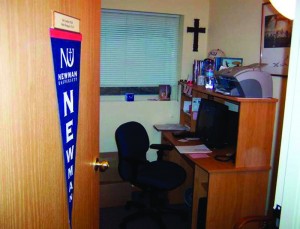 This small office at The Mercy Center was the original headquarters for the Colorado Springs Center. It was shared by program coordinator John Moragues and two other people in 2005. Moragues said he keeps the photo “as a reminder of our very humble beginnings.”