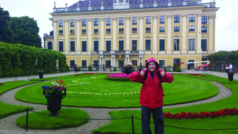 Stockemer at the Schonbrunn Palace in Vienna