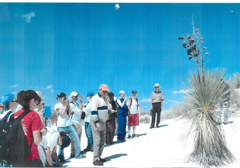 Dr. Singh took groups of students to New Mexico for an immersive ecology experience. (Courtesy photo)