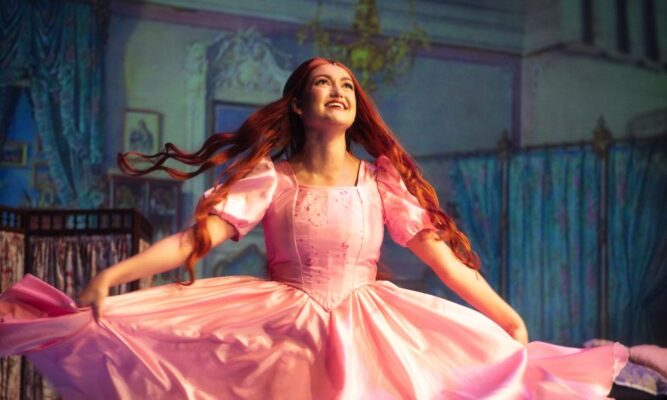 Powers twirls as Ariel in “Disney’s The Little Mermaid,” February 2023.
