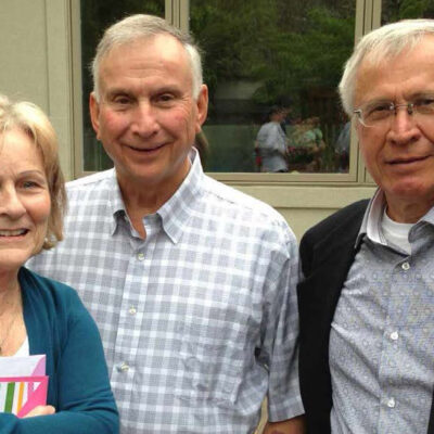 Marianne and Jerry Johnston with Rev. Tom Welk