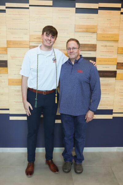 Dessenberger and his father.
