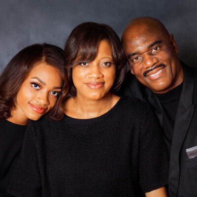 Lauren, Bernie and Richard Winston Jr.