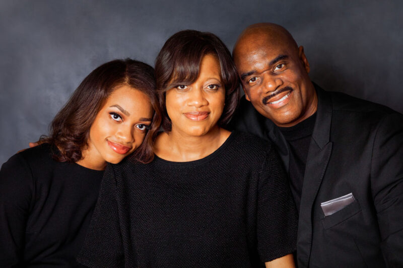 Lauren, Bernie and Richard Winston Jr.