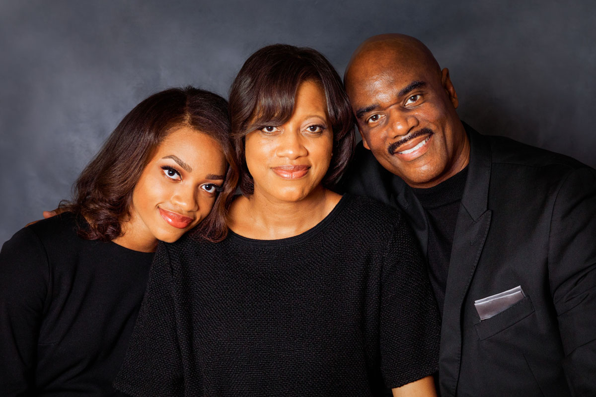 Lauren, Bernie and Richard Winston Jr.